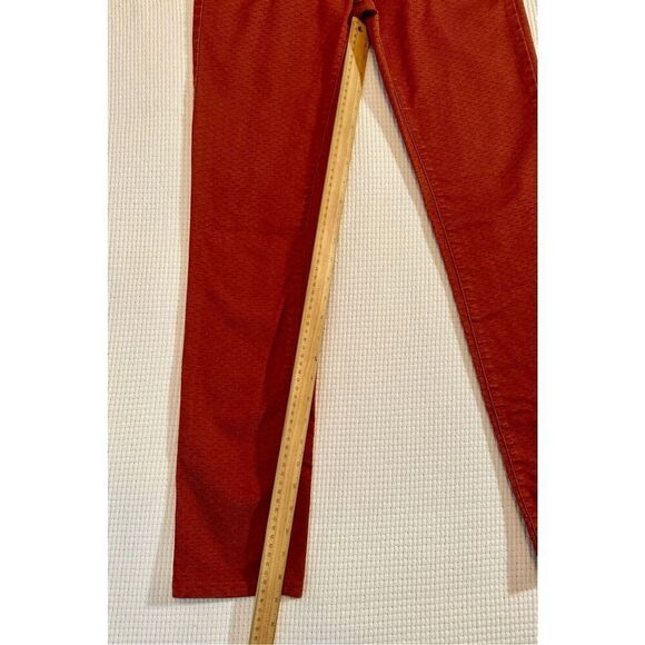 Prana Pattern Rust Kayla Stretch Straight Leg Performance Jeans Women's Size 4 - Picture 4 of 7